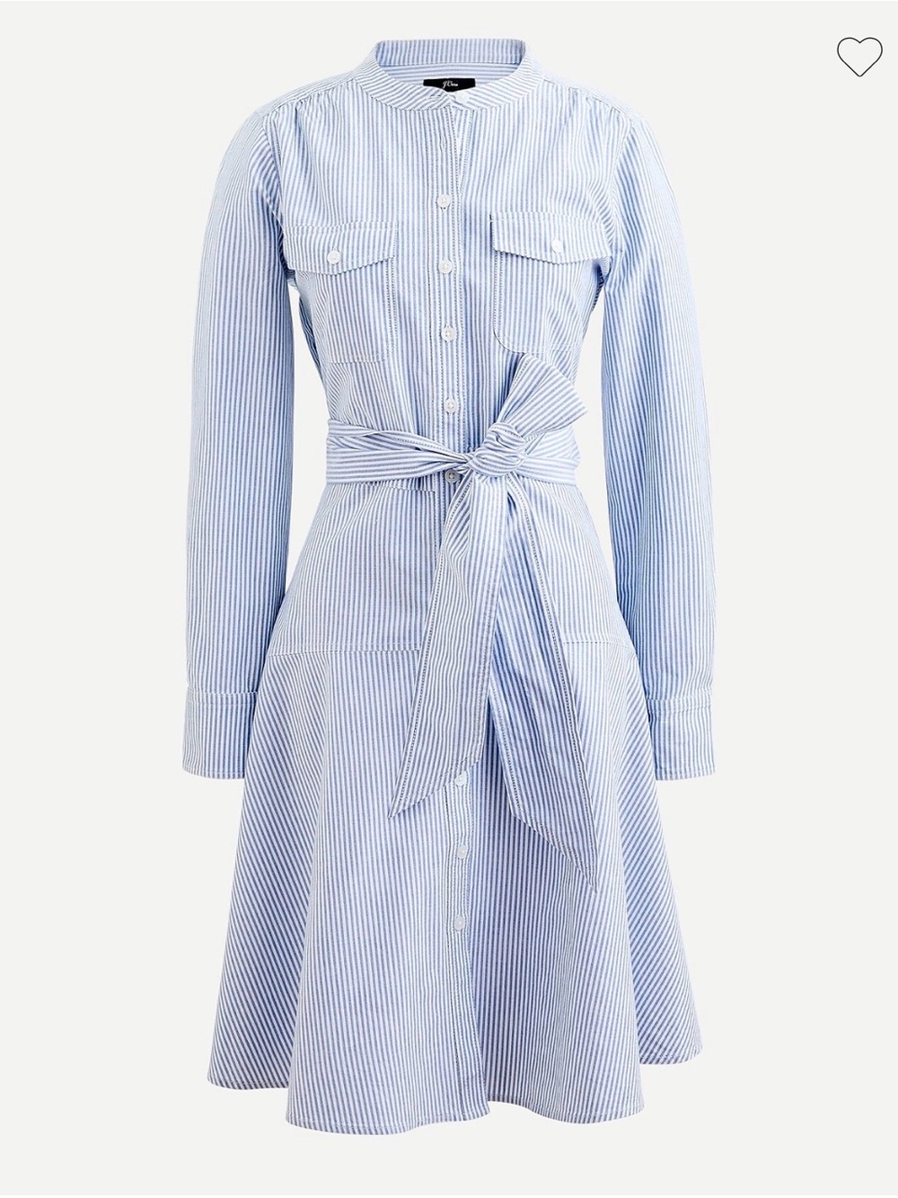 J. Crew Oxford Cotton A-Line Shirt Dress
